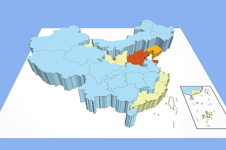 Water resources per capita in different parts of China