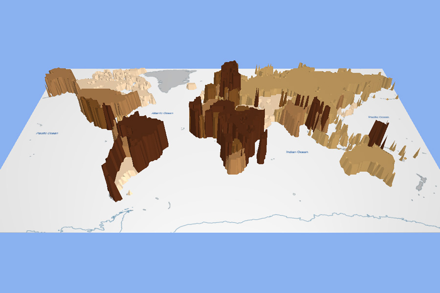 Consumption of fuelwood by country and by continent, 2019