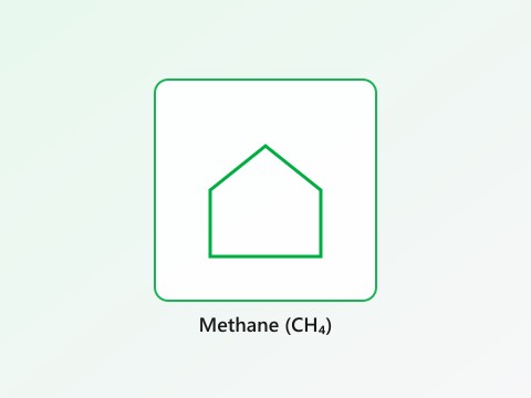 Methane (CH₄)