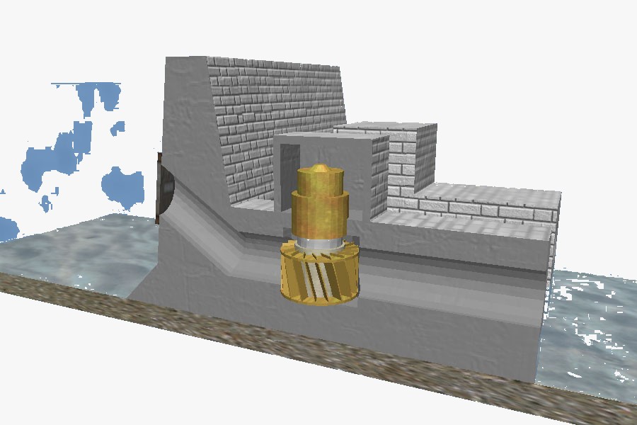 Hydro-electric power station